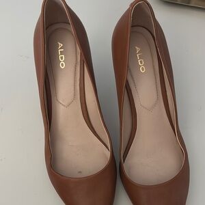 Aldo Brown Leather Heels